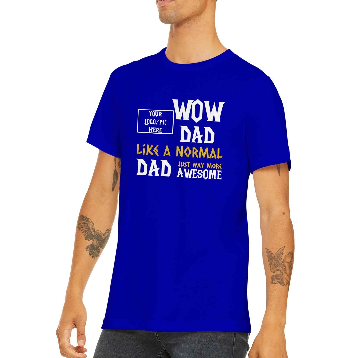 Personalised WOW DAD Alliance Warcraft Classic Cotton T-shirt