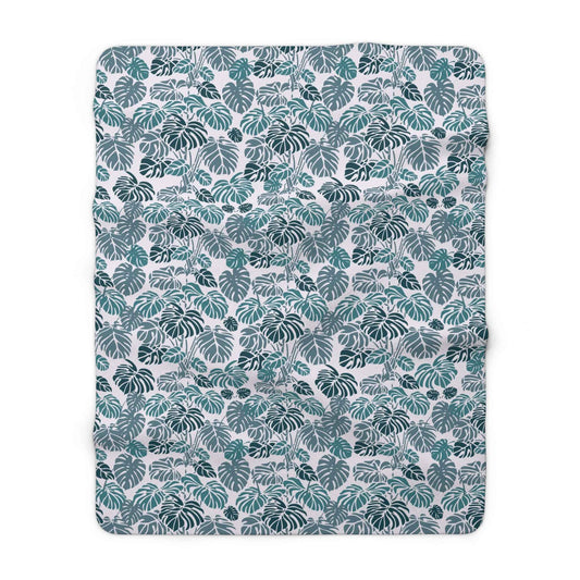 Leafy Nature Lover Sherpa Blanket