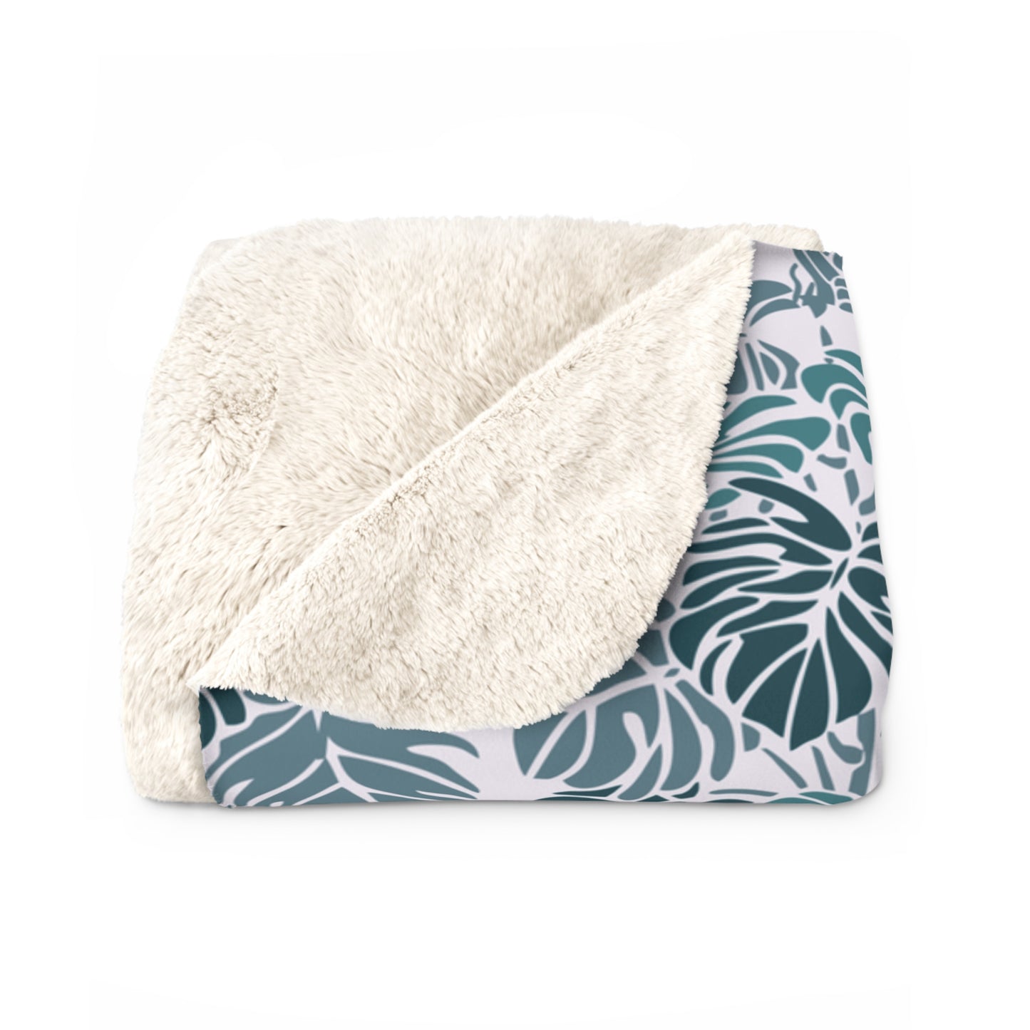 Leafy Nature Lover Sherpa Blanket