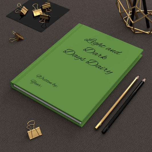 Personalised Hardcover Journal / Light and Dark Days Diary