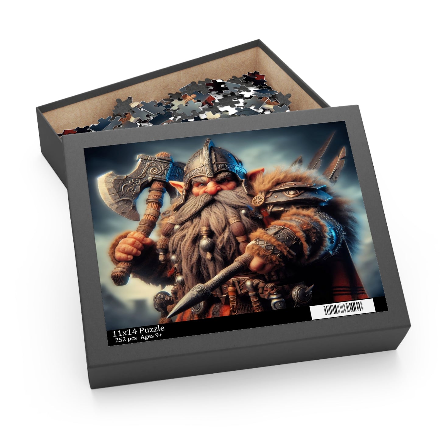 Personalised Bearded Dwarf Jigsaw Puzzle Warcraft Inspired 120, 252, 500pcs
