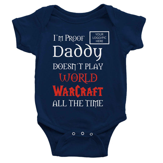 Daddy's Baby Short Sleeve Bodysuit World of Warcraft Horde Inspired