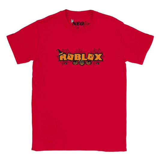 Roblox Pumpkin Halloween Kids Classic Cotton T-shirt