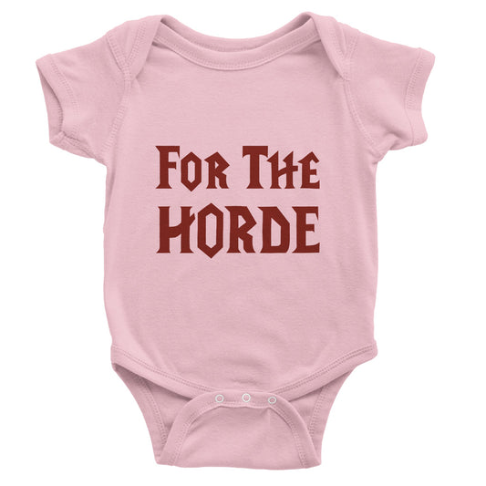 FOR THE HORDE Baby Bodysuit World of Warcraft Inspired - Neofita Designs