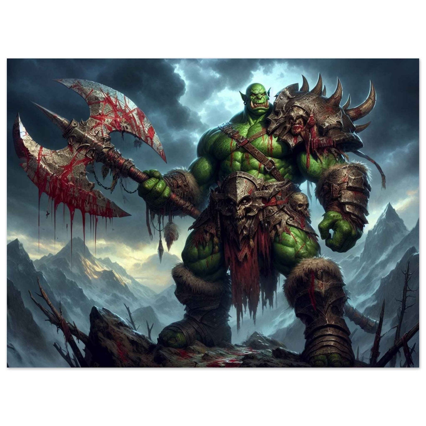Orc Warrior World of Warcraft Aluminum Print