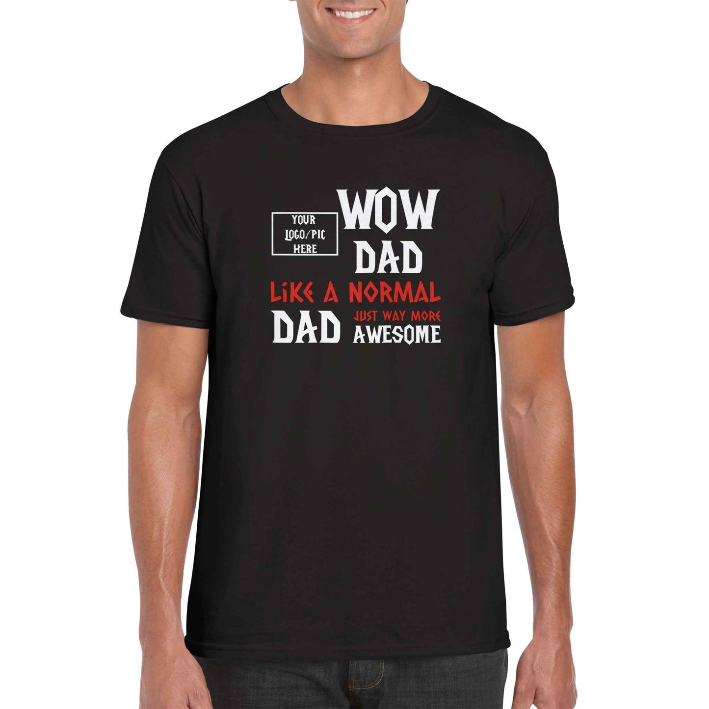 Personalised WOW DAD Horde World Of Warcraft Classic Cotton T-shirt
