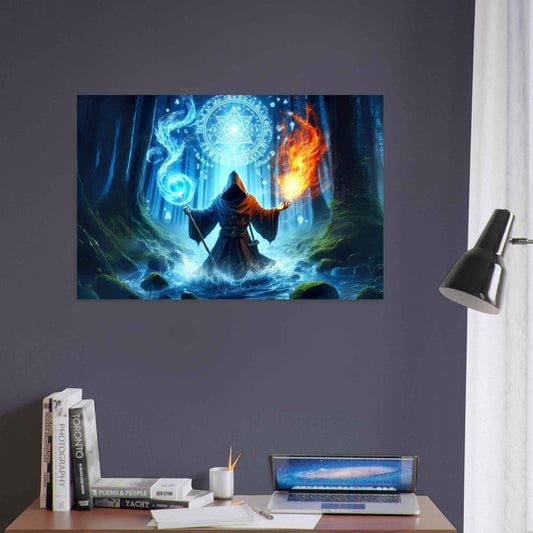 Mage / Fire / Water / World of Warcraft / Aluminum Print
