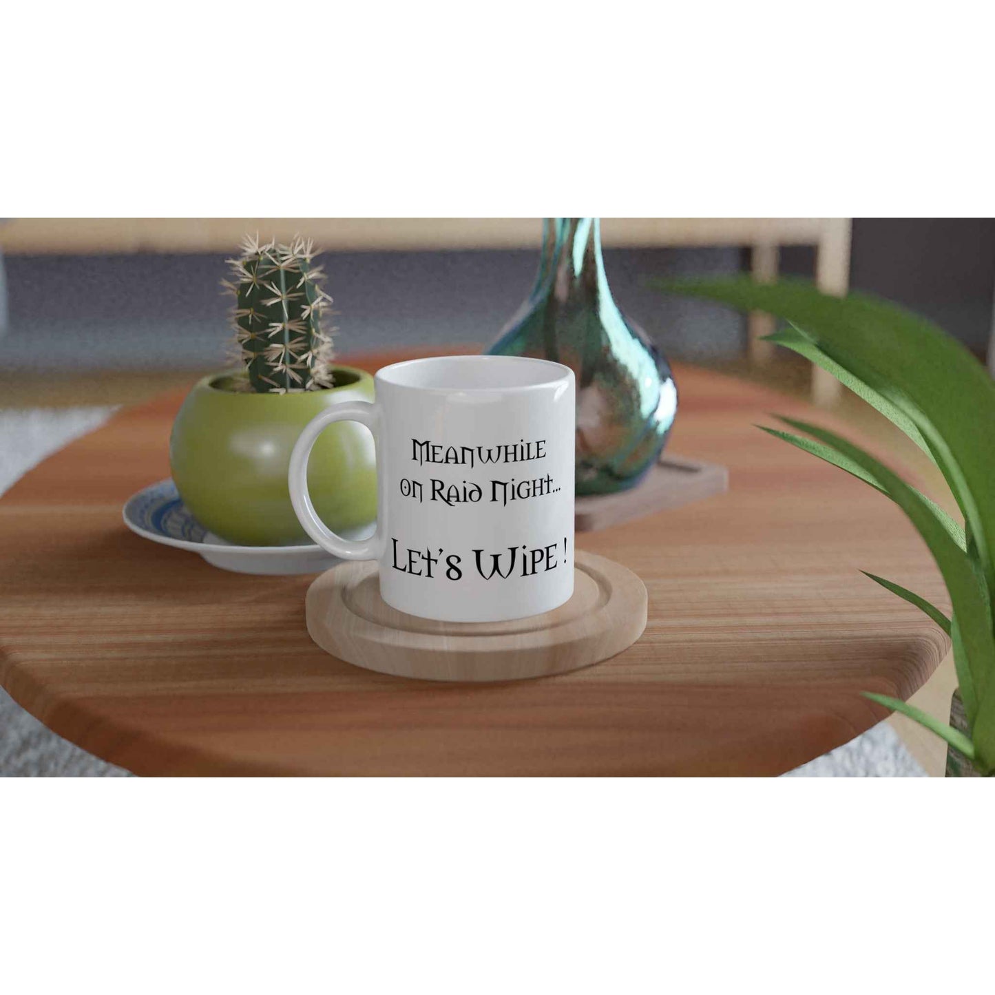 Let's Wipe Mug Funny Text World Of Warcraft Inspired