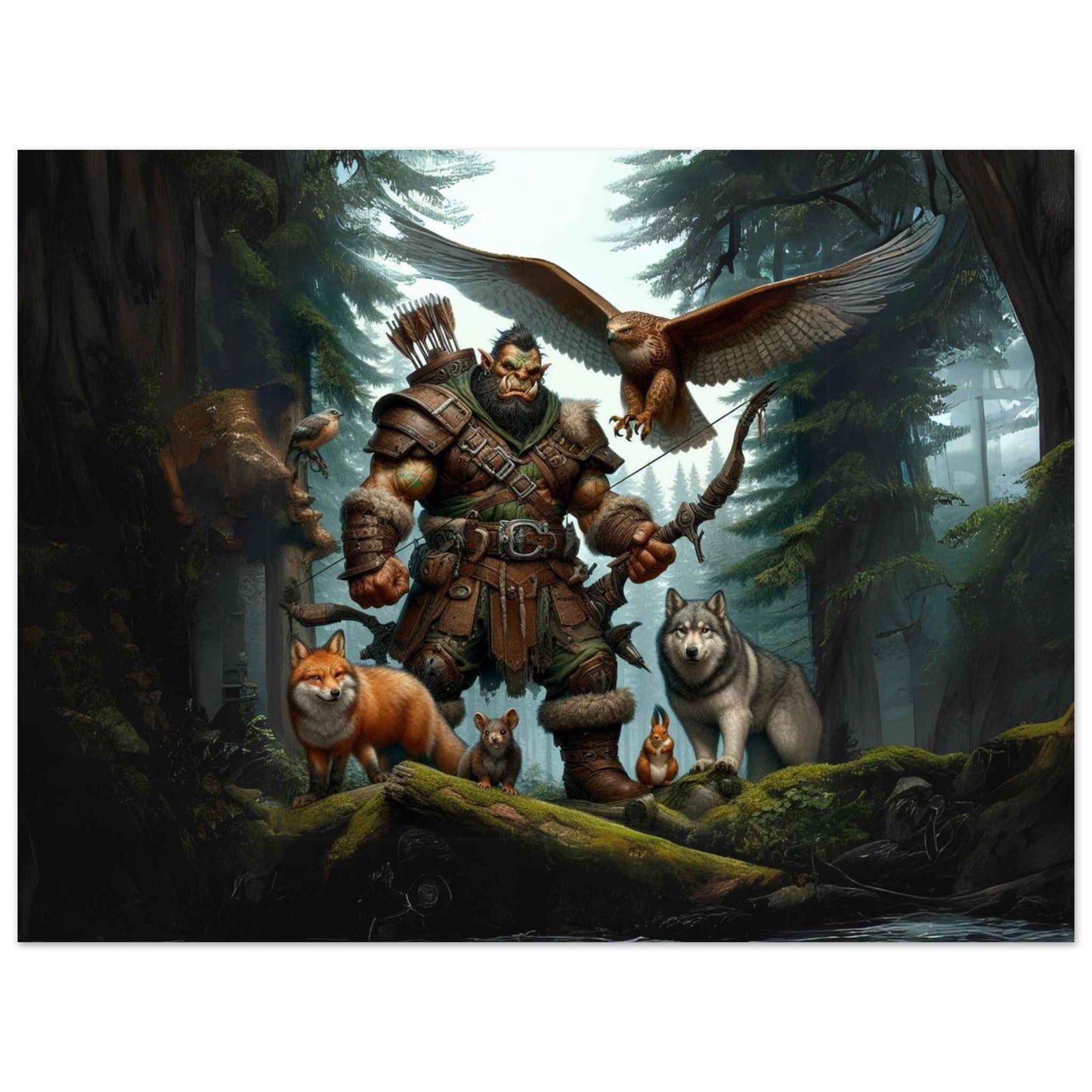 Orc Hunter World of Warcraft Aluminum Print