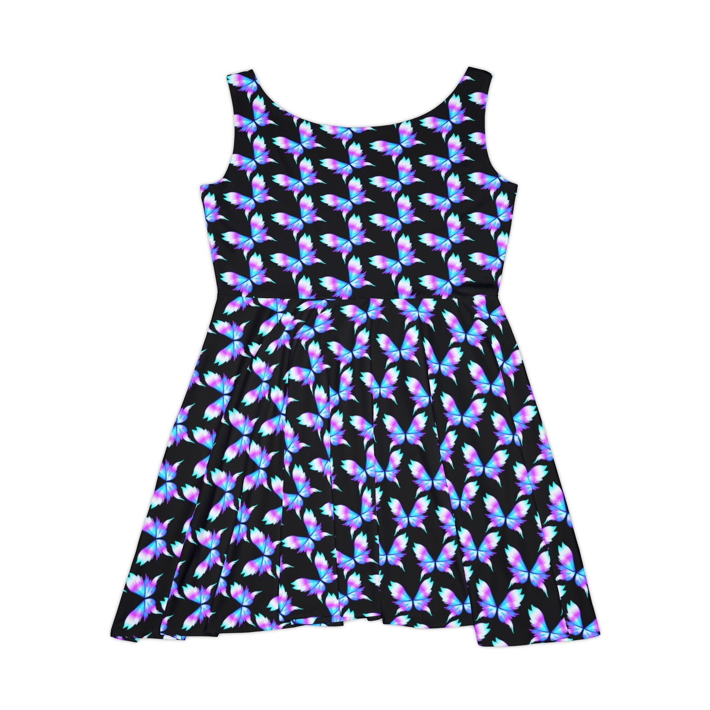 Colourful Butterflies Women Midi Skater Dress