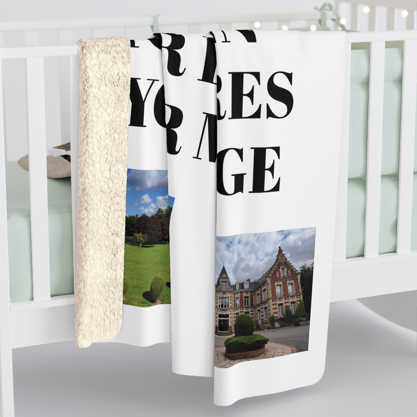 Personalized Sherpa Blanket Customised with Your Photos or Design