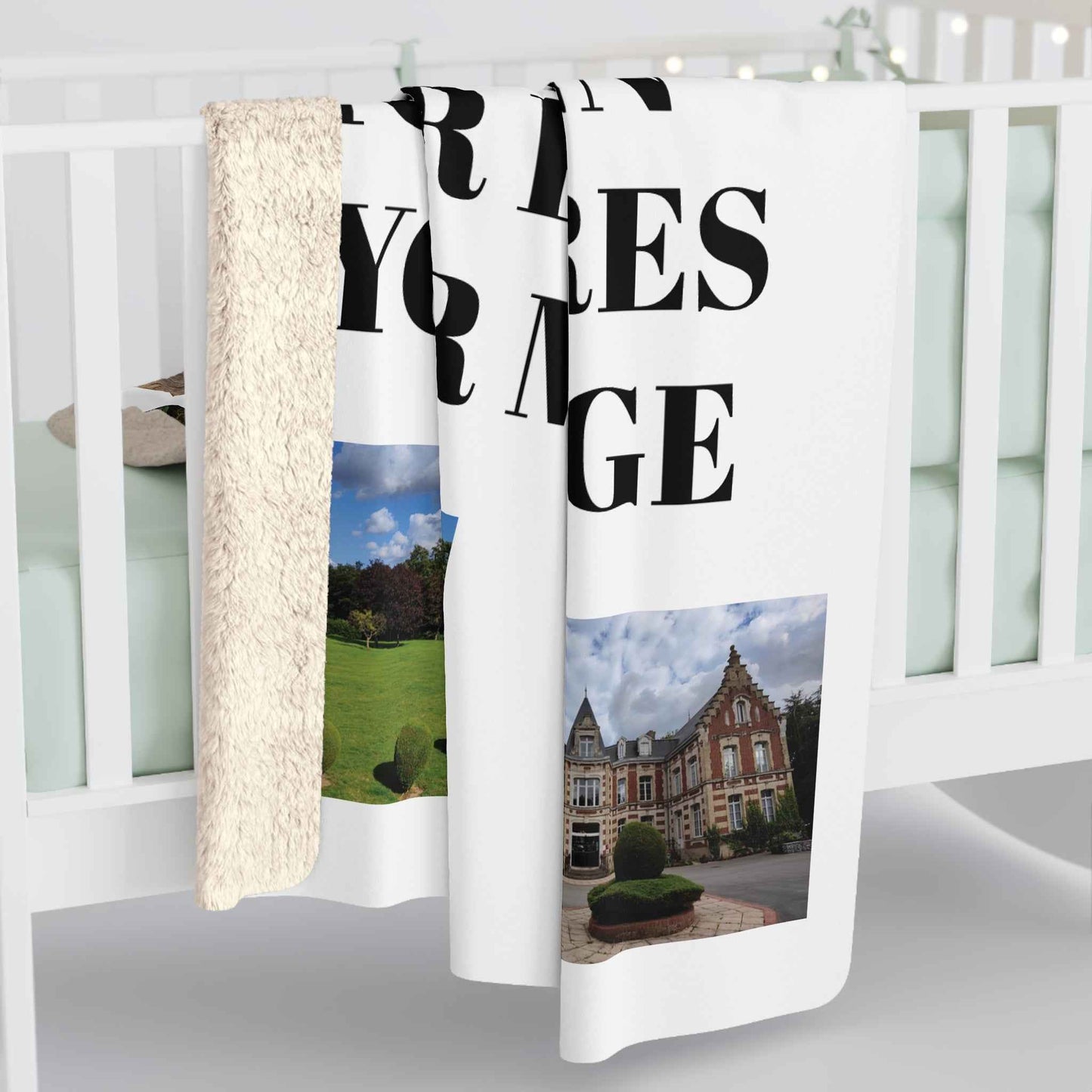 Personalized Sherpa Blanket Customised with Your Photos or Design