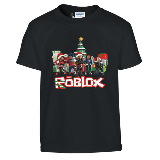 Roblox Christmas Design Classic Cotton Kids T-shirt - Neofita Designs