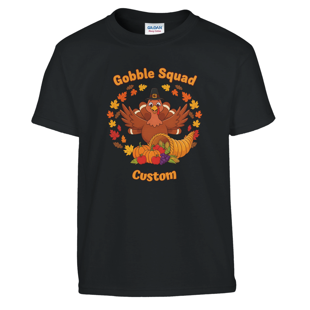 Personalised Gobble Squad Matching Family Shirts