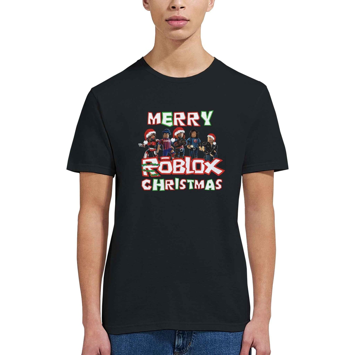 Roblox Merry Christmas Unisex Classic Cotton Kids T-shirt