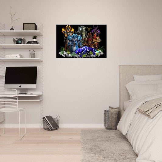 Gamer Characters / World of Warcraft / Aluminum Print