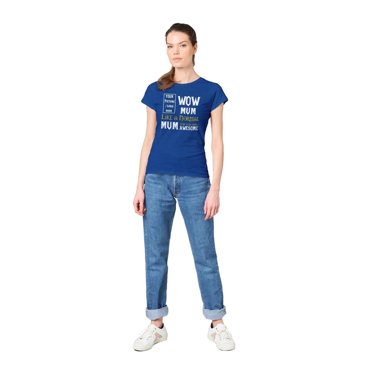 Personalised WOW MUM Alliance Womens Classic Cotton T-shirt