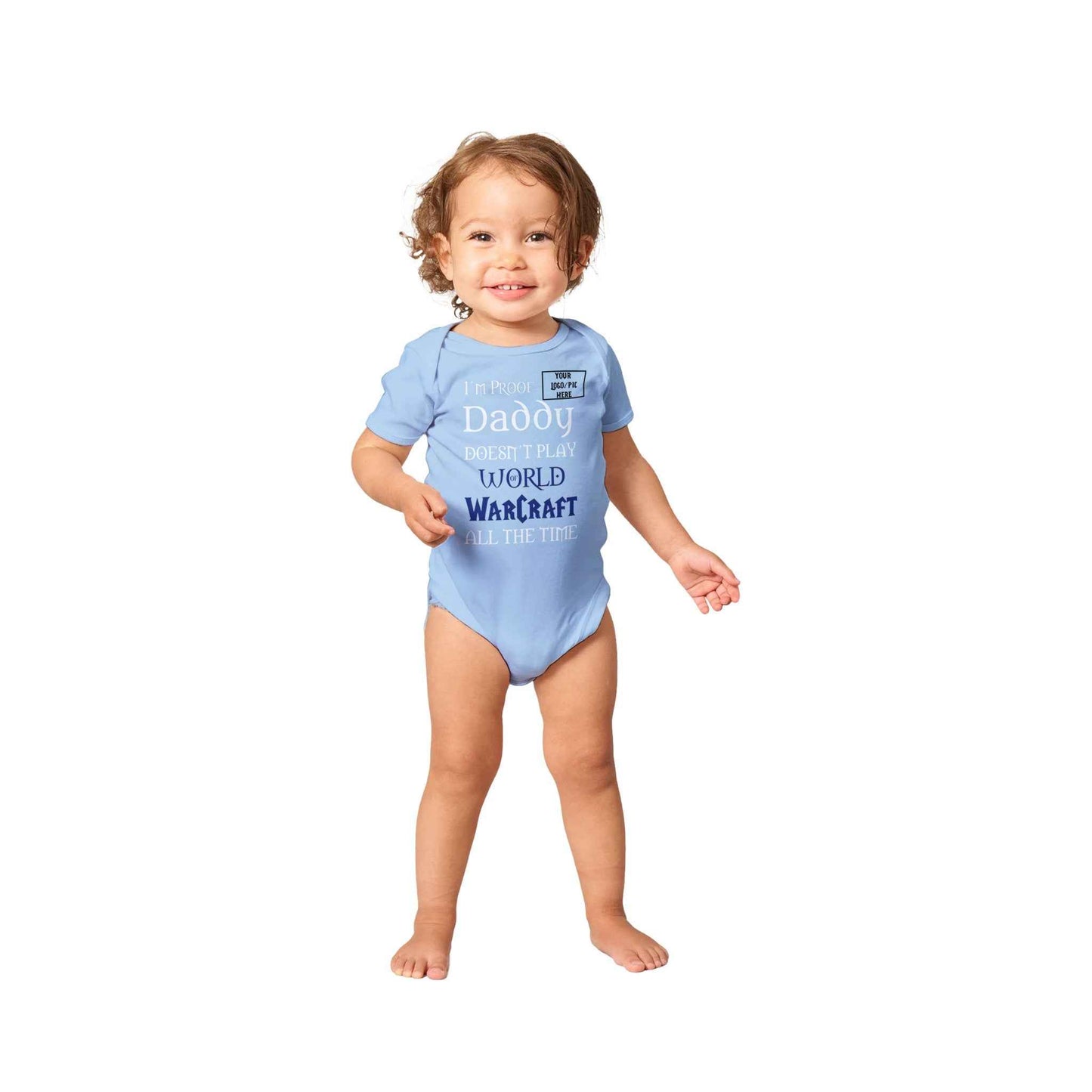 Personalised Daddy's Baby Bodysuit Alliance World of Warcraft