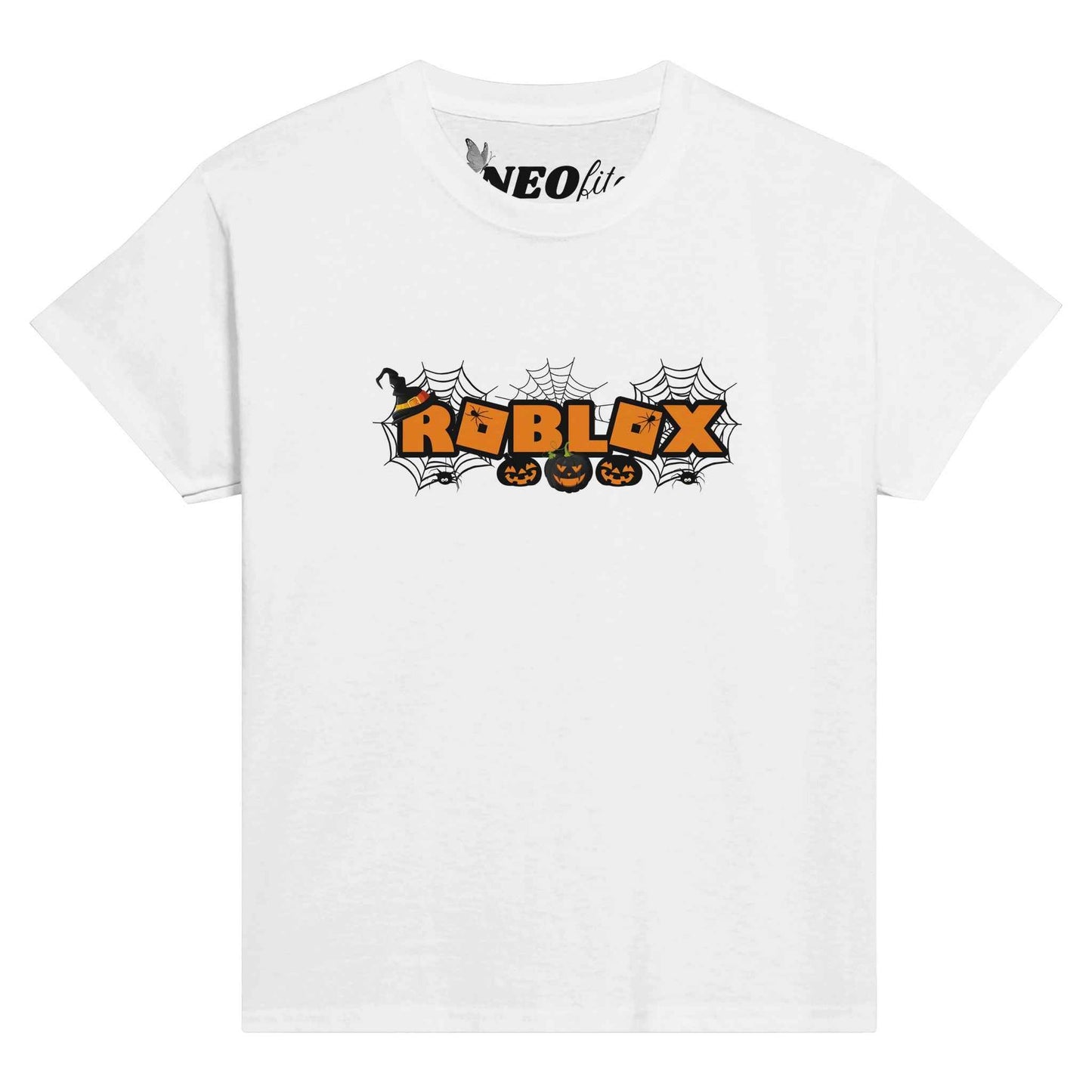 Roblox Pumpkin Halloween Kids Classic Cotton T-shirt