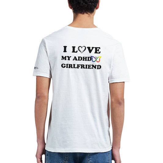 ADHD Unisex Shirt I Love My ADHD Girlfriend Matching Couples T Shirt - Neofita Designs