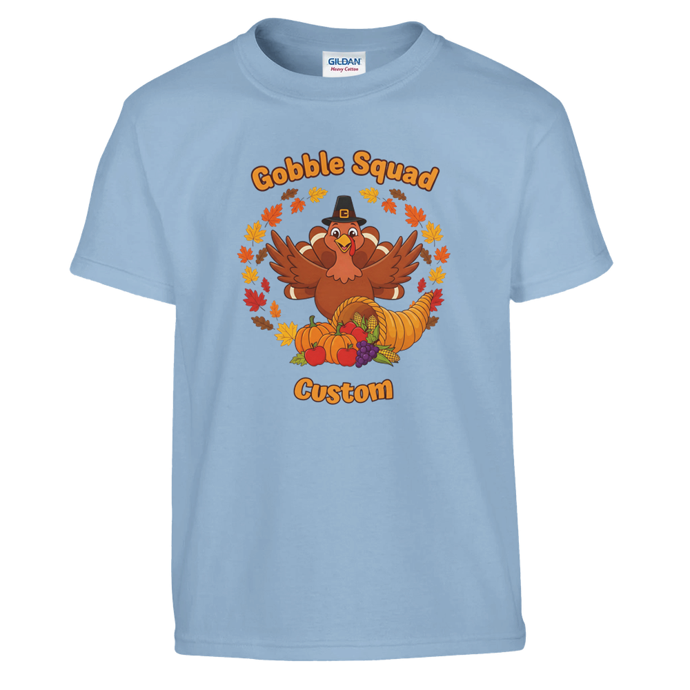 Personalised Gobble Squad Matching Family Shirts