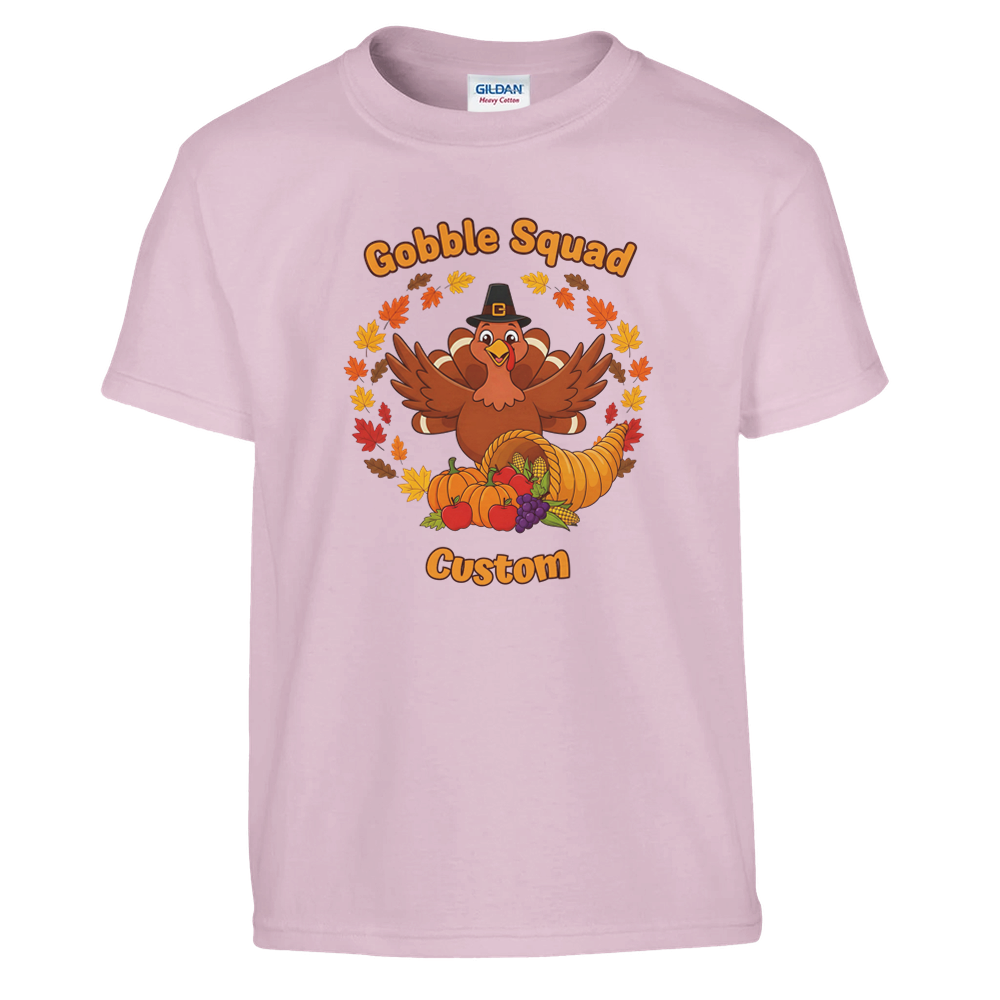 Personalised Gobble Squad Matching Family Shirts