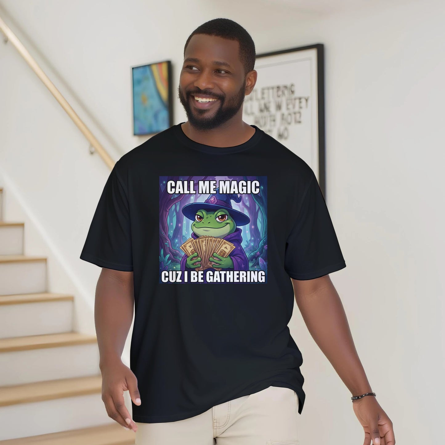 Call Me Magic Cuz I Be Gathering Classic Cotton T-shirt - Neofita Designs