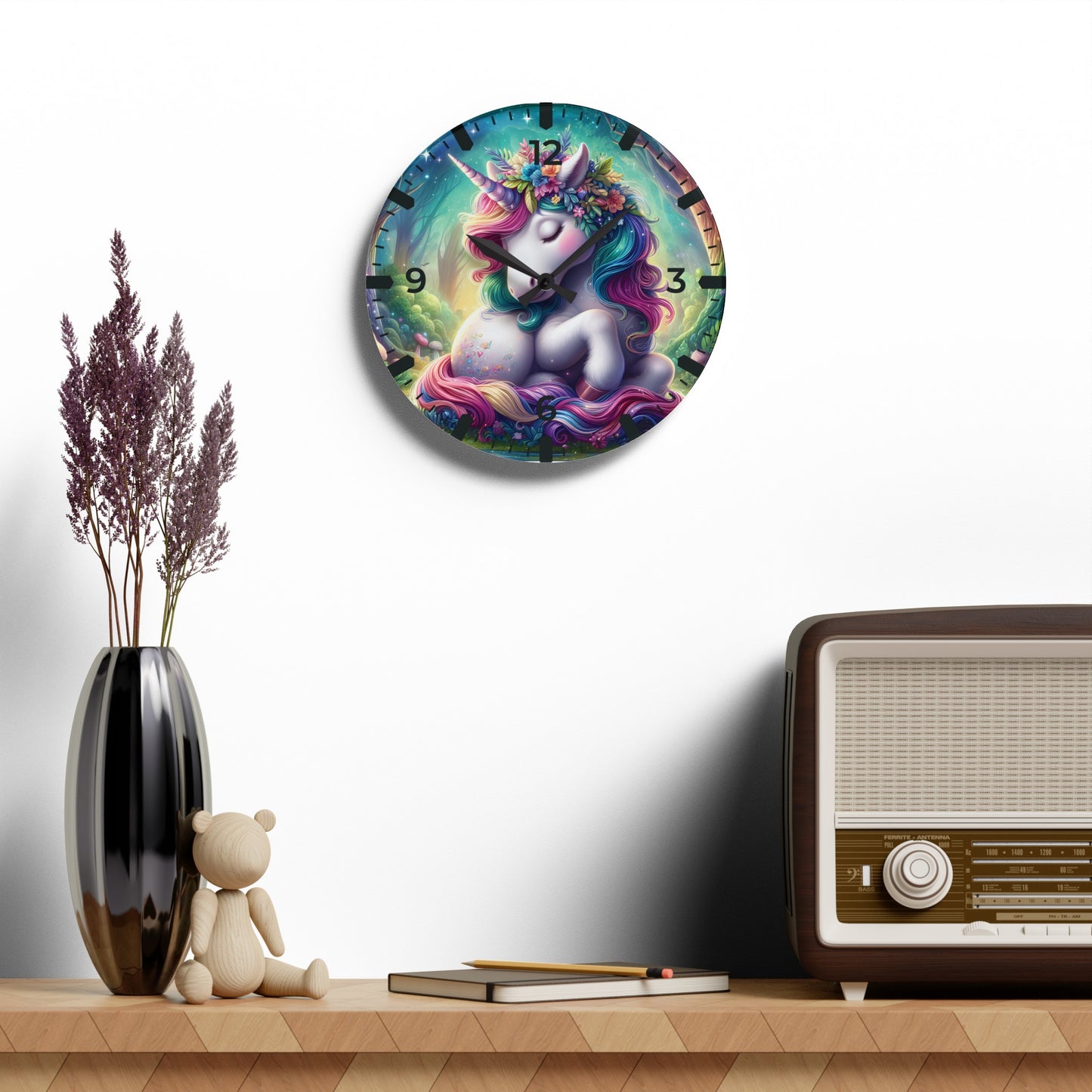 Unicorn / Acrylic / Wall Clock