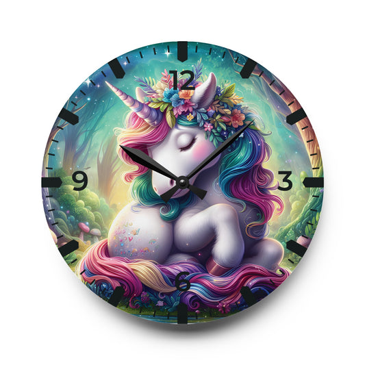 Unicorn / Acrylic / Wall Clock