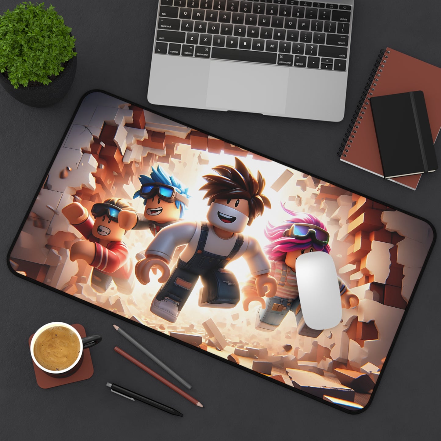 Personalised Gamer Roblox Desk Mat