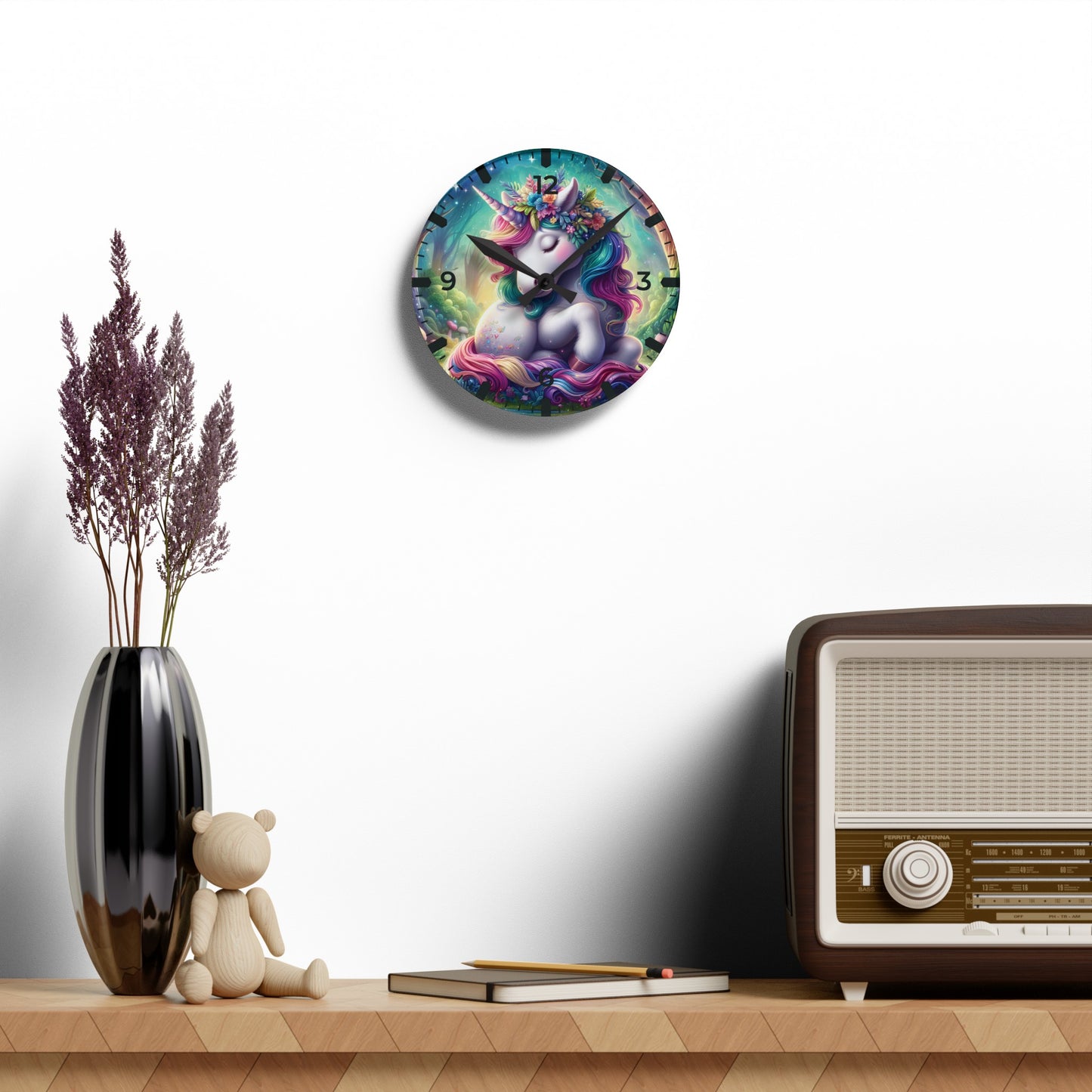 Unicorn / Acrylic / Wall Clock