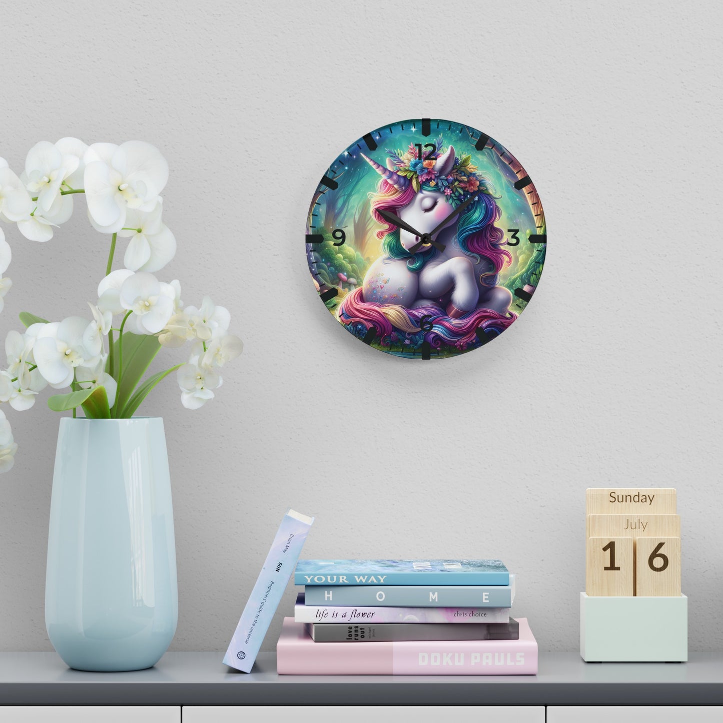 Unicorn / Acrylic / Wall Clock