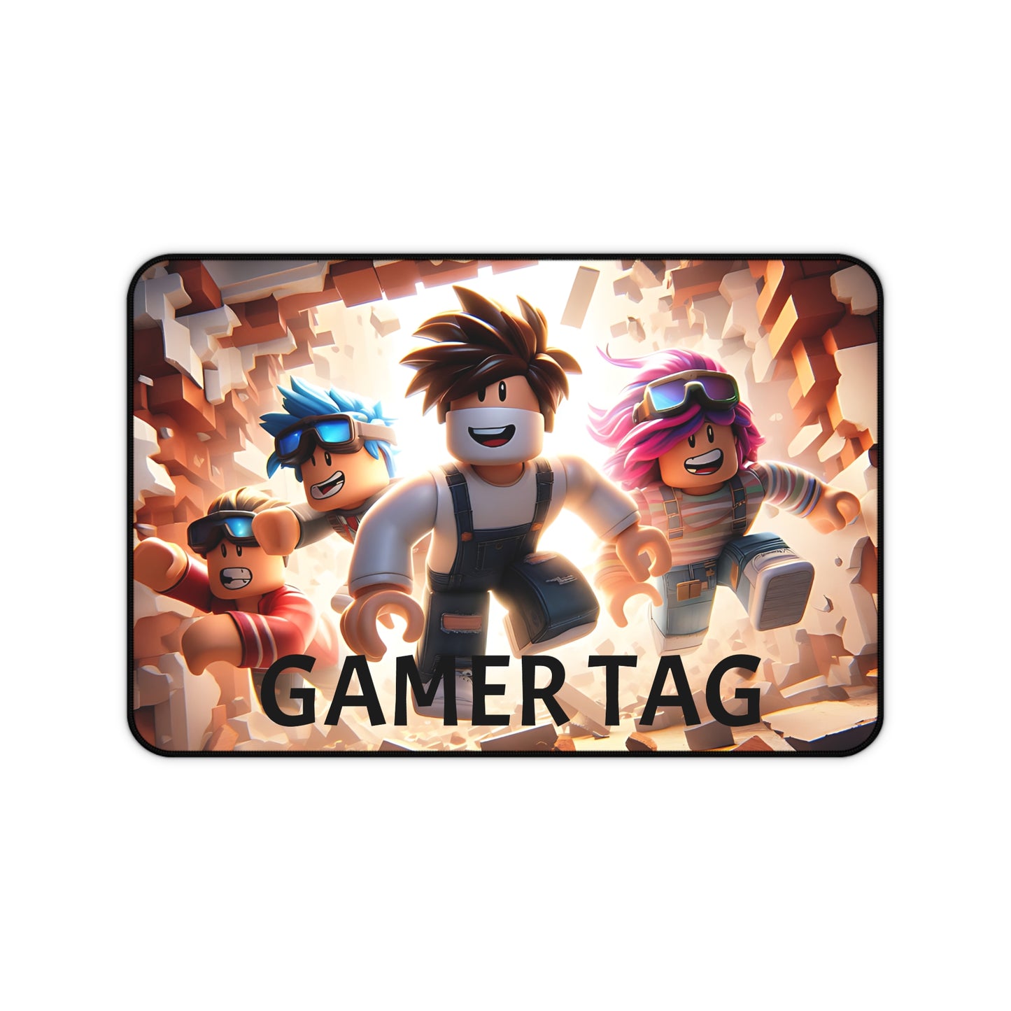 Personalised Gamer Roblox Desk Mat