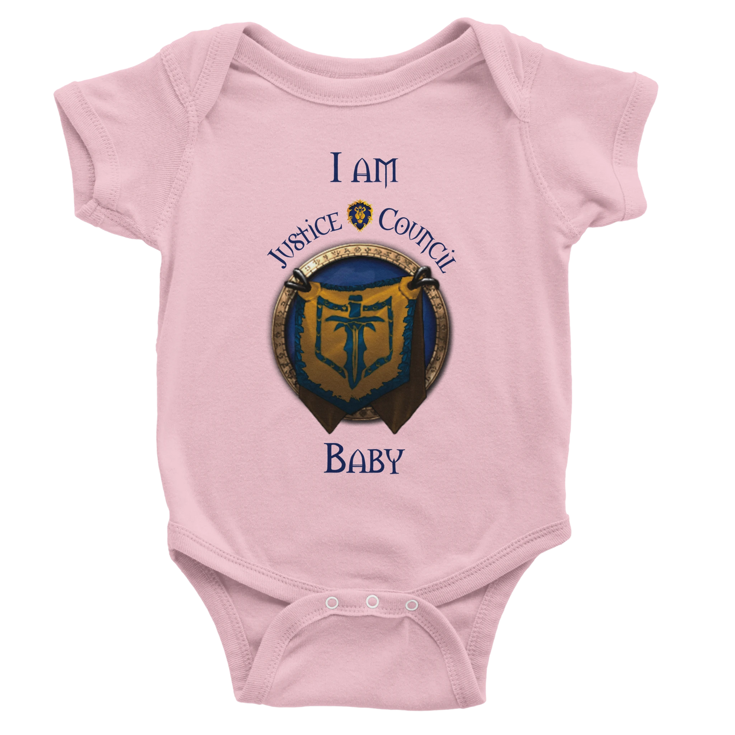 Personalised Guild Baby Short Sleeve Bodysuit for MMO Gamers - Neofita Designs