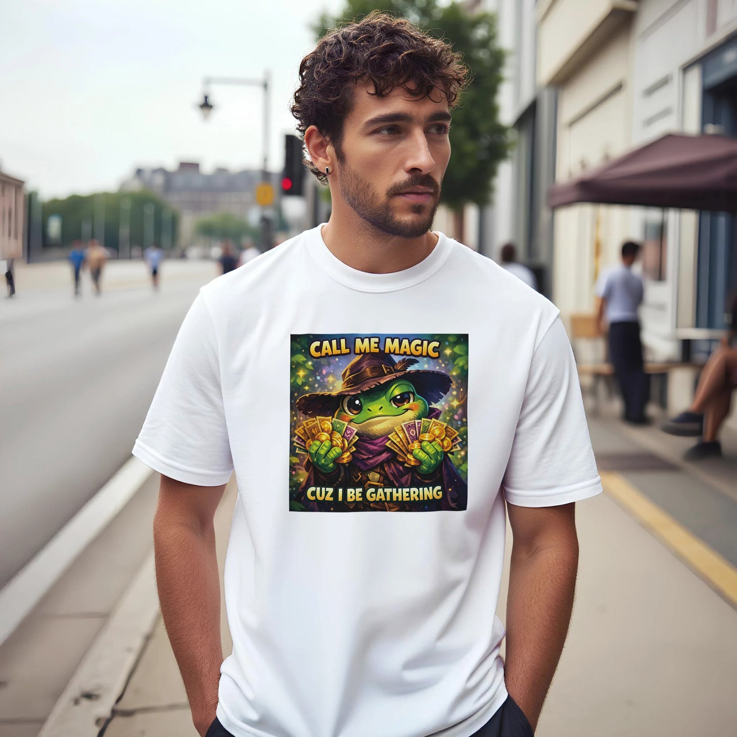 Call Me Magic Cuz I Be Gathering Classic Cotton T-shirt - Neofita Designs