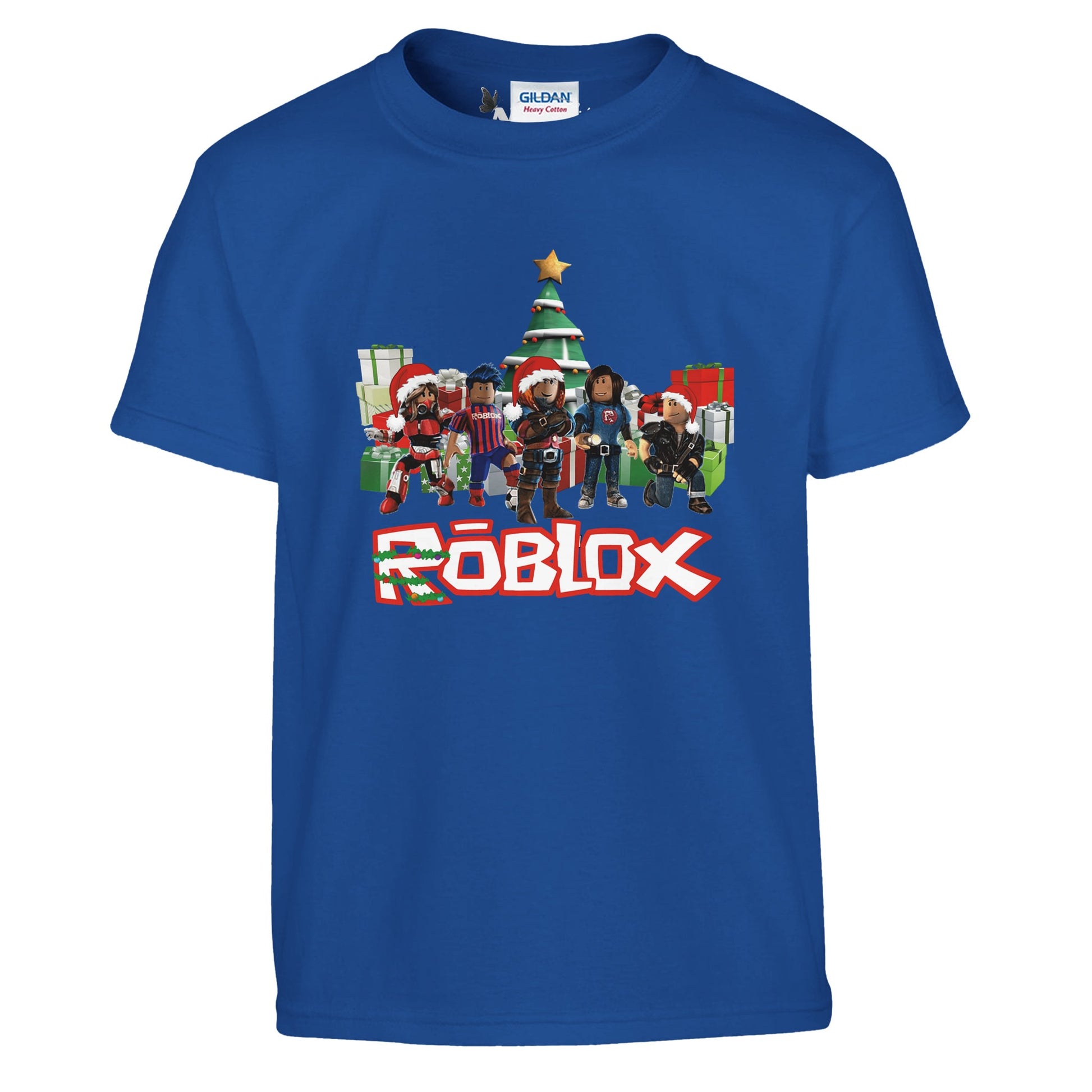 Roblox Christmas Design Classic Cotton Kids T-shirt - Neofita Designs