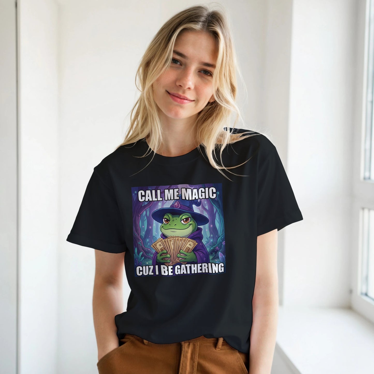 Call Me Magic Cuz I Be Gathering Classic Cotton T-shirt - Neofita Designs