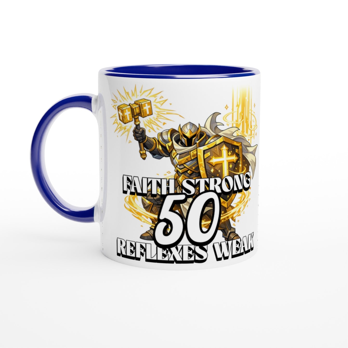Personalised Funny 50th Birthday Paladin Gamer Mug - Neofita Designs