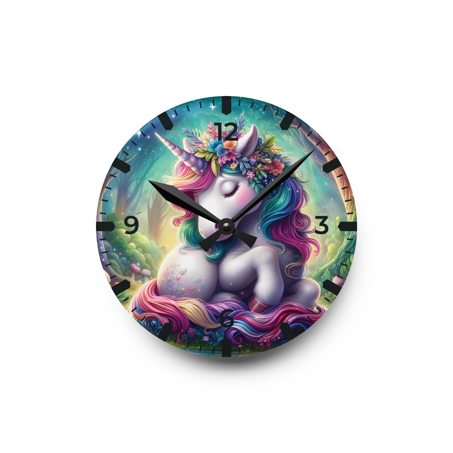 Unicorn / Acrylic / Wall Clock