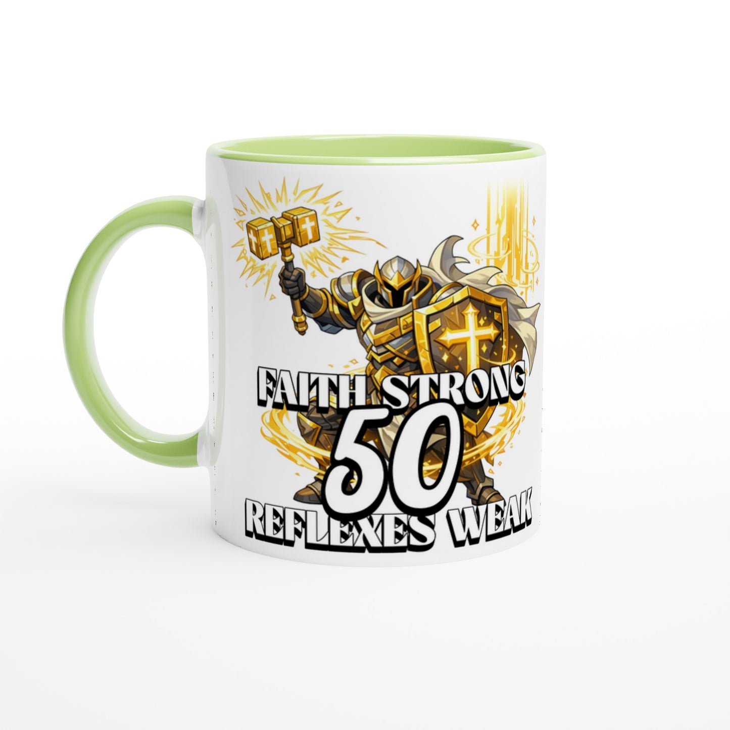 Personalised Funny 50th Birthday Paladin Gamer Mug - Neofita Designs