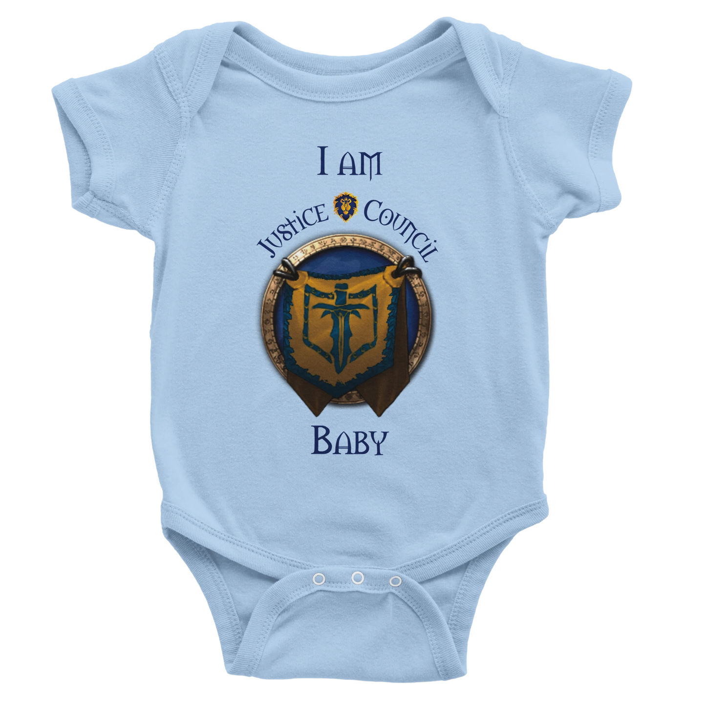 Personalised Guild Baby Short Sleeve Bodysuit for MMO Gamers - Neofita Designs