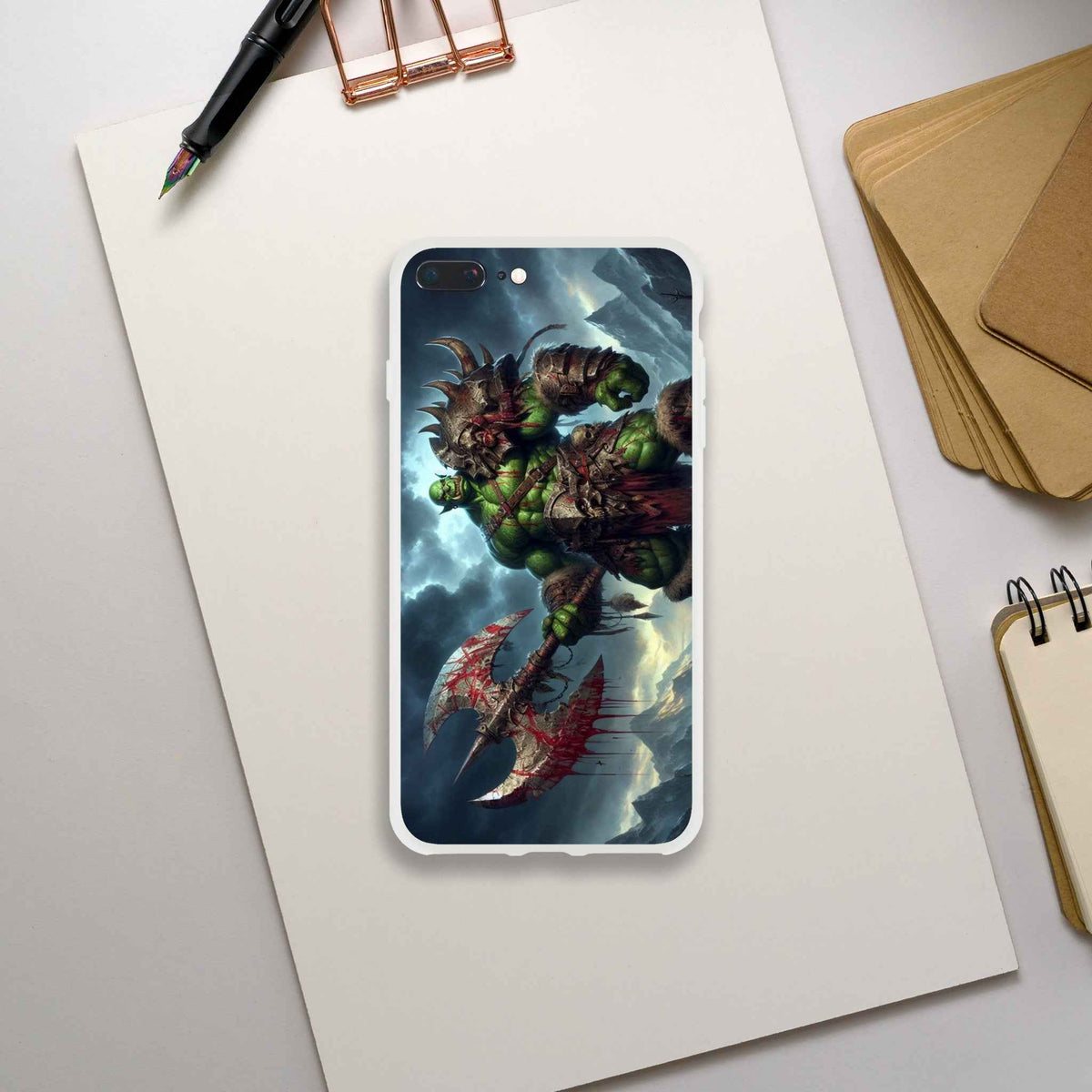 Orc Warrior / iPhone / Flexi / Transparent / Frost Case