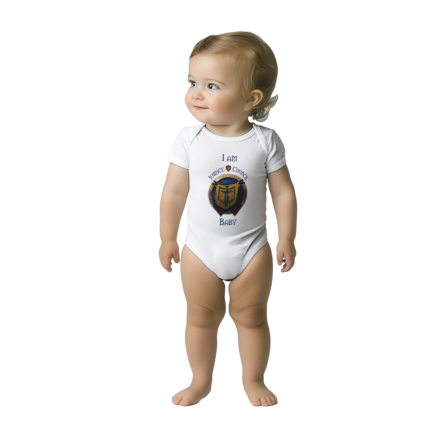 Personalised Guild Baby Short Sleeve Bodysuit for MMO Gamers - Neofita Designs