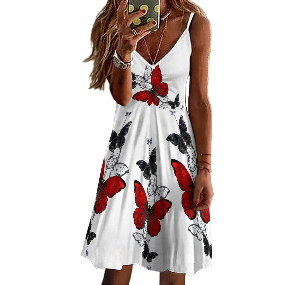 Butterflies / Long suspender dress