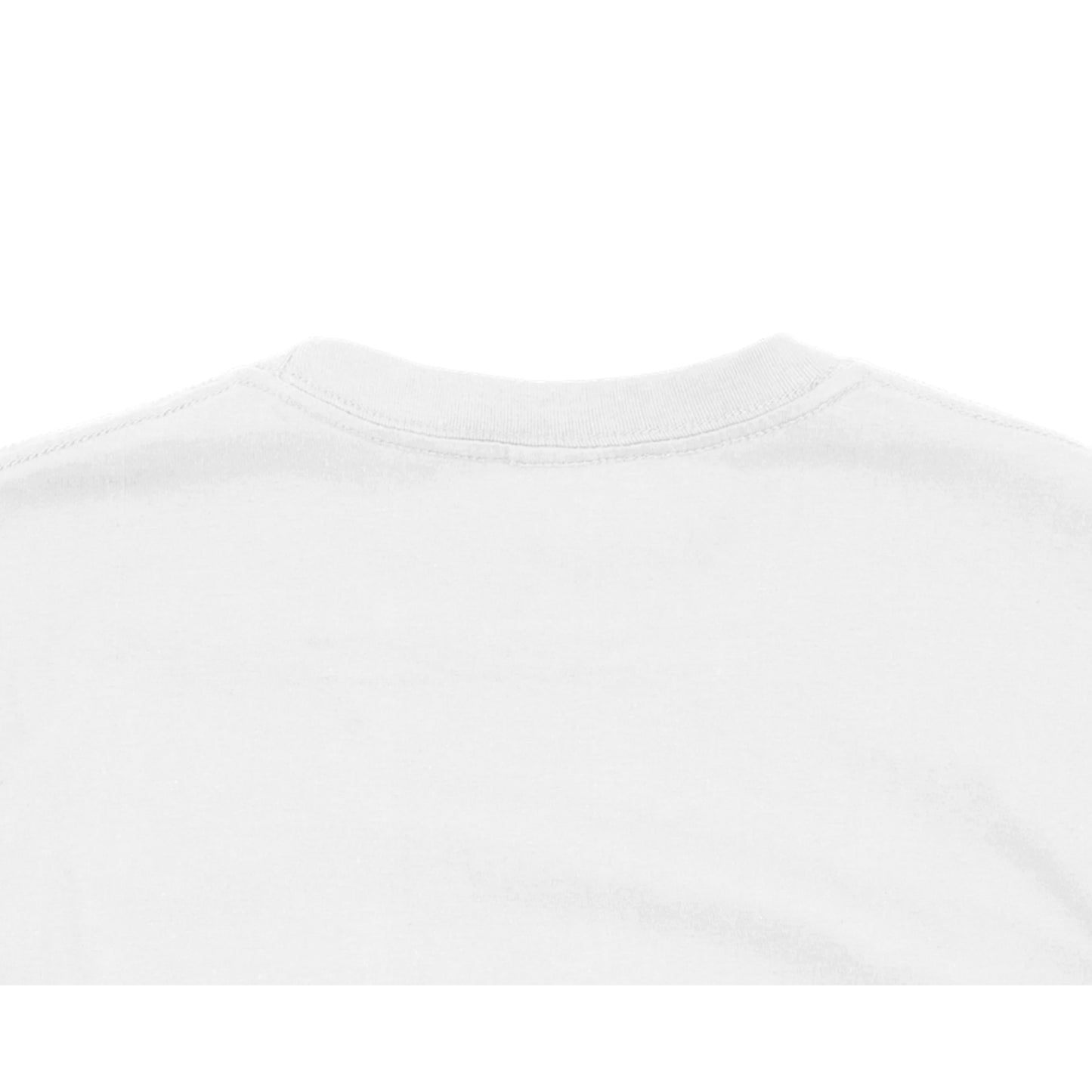 Close-up of a white shirt with a collar on a white background