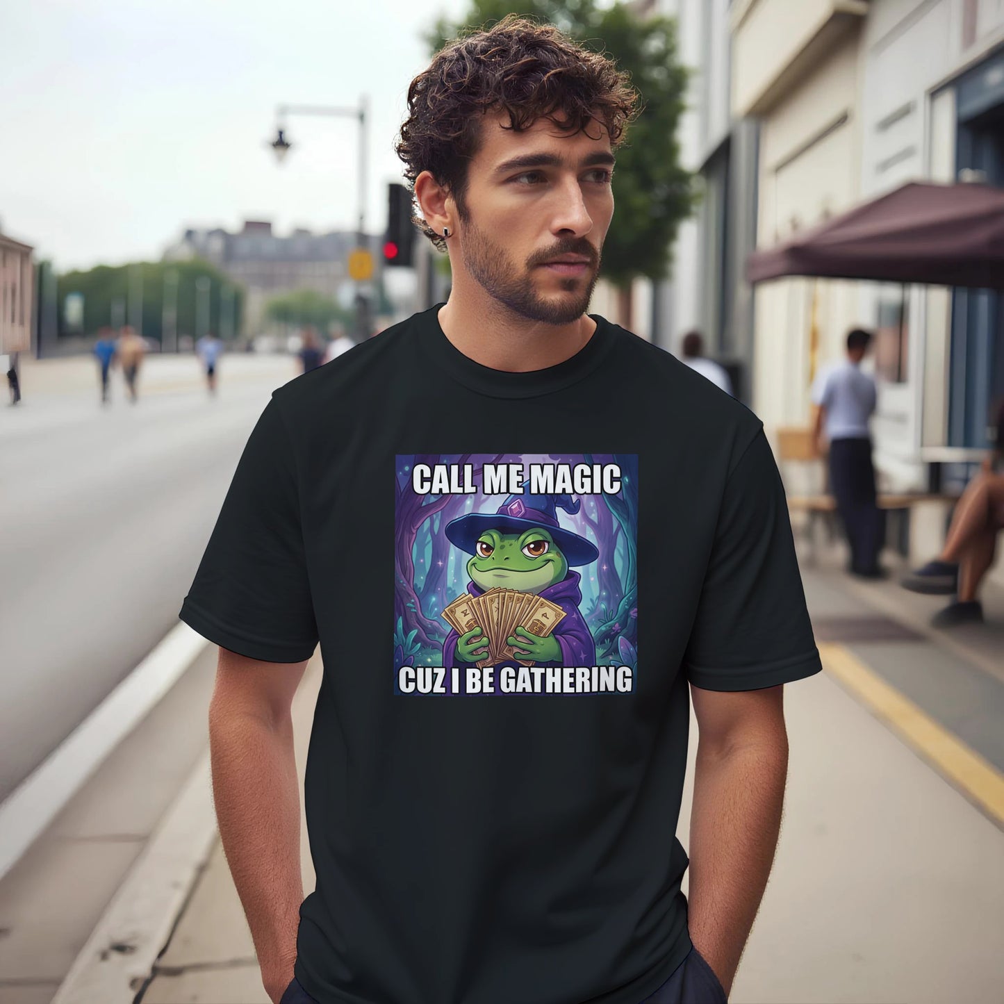 Call Me Magic Cuz I Be Gathering Classic Cotton T-shirt - Neofita Designs