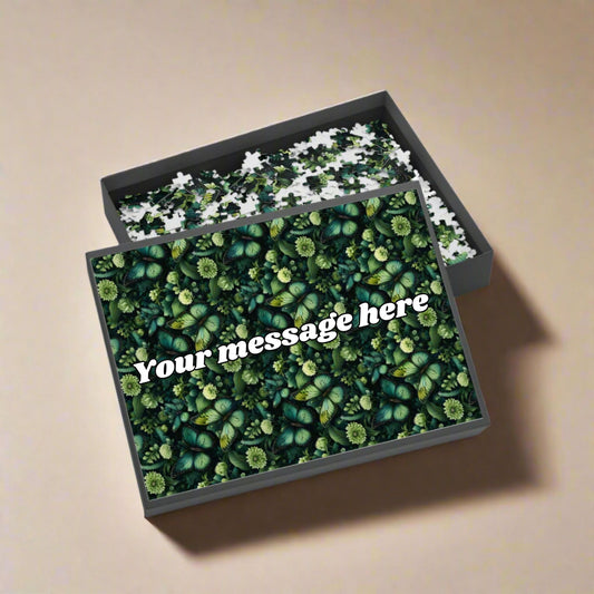 Personalised Floral Butterfly Jigsaw Puzzle 96, 252, 500 and 1000-Piece