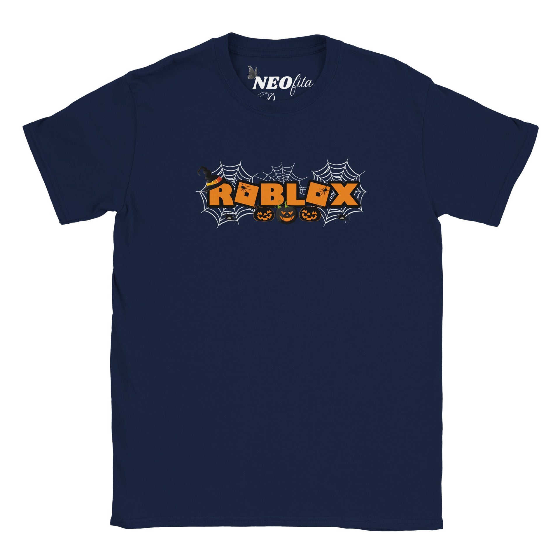 Roblox Pumpkin Halloween Kids Classic Cotton T-shirt – Neofita Designs