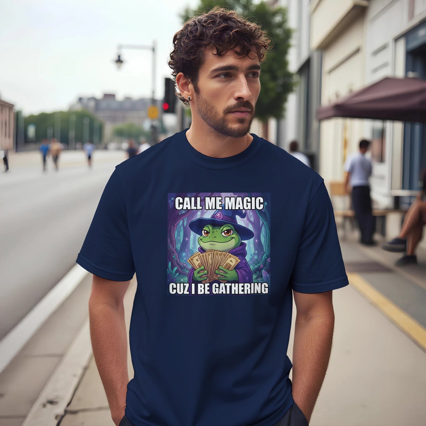 Call Me Magic Cuz I Be Gathering Classic Cotton T-shirt - Neofita Designs