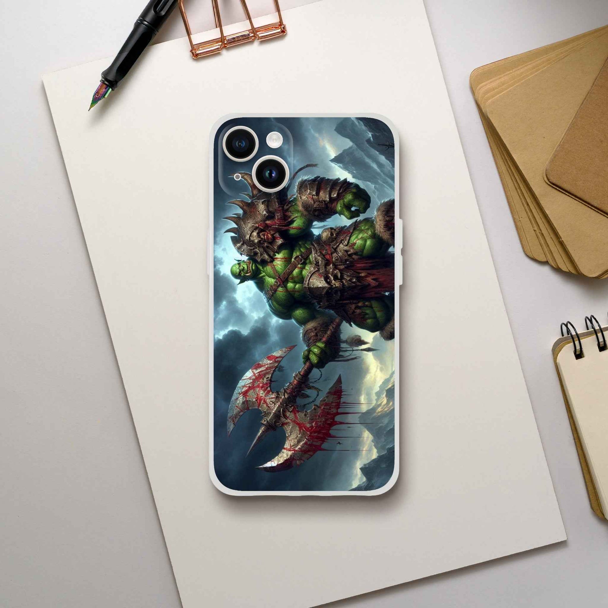 Orc Warrior / iPhone / Flexi / Transparent / Frost Case